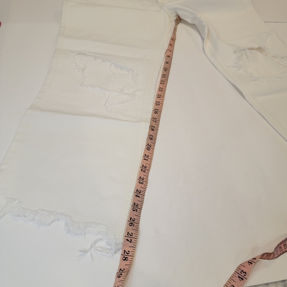 Free People Maggie Mid Rise Straight Leg Jeans Size 32 NWT! White Button Fly - Picture 12 of 15